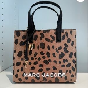 NWT Marc Jacobs Cheetah Bold Mini Grind Tote Bag Crossbody Black Multi